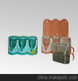 厂家直销 组合调味架 调味罐 调味盒塑料 家庭日用品 调料瓶 调料盒